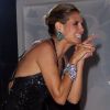 Heidi Klum déchaînée sur scène avec Fawaz Gruosi lors de la soirée Glam Extravaganza de de Grisogono à l'hôtel du Cap Eden Roc. Antibes, le 23 mai 2012.