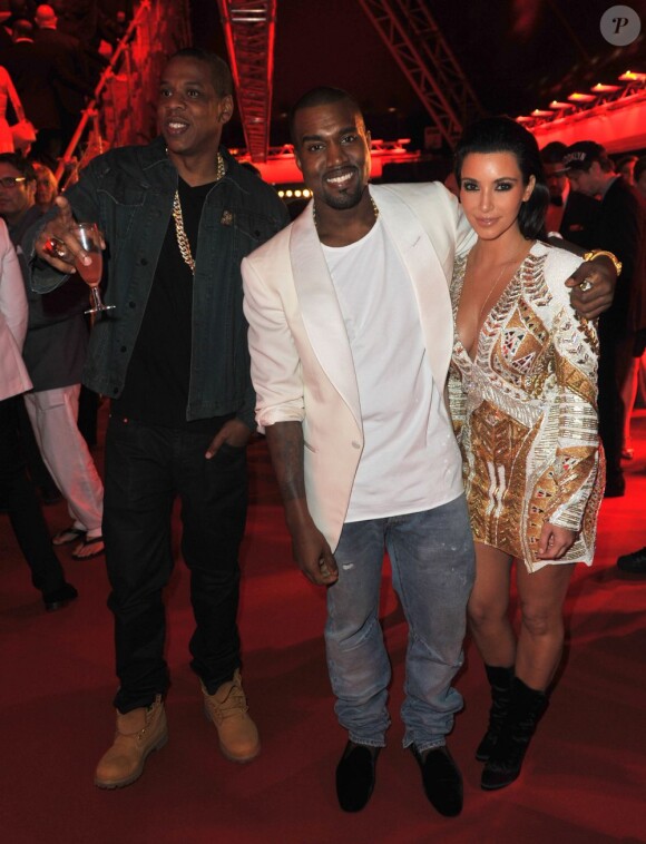 Kanye et Kid Cudi au Gotha Club pour une soirée mémorable organisée dans le cadre du Festival de Cannes 2012, et à l'occasion de la projection du film de Kanye.