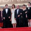 Guy Marchand, Ludivine Sagnier, Patrick Bruel, Marina Hands, Richard Bohringer, Julie Depardieu, Cécile de France et Romane Bohringer lors de la cérémonie de clôture du Festival de Cannes, le 27 mai 2012.