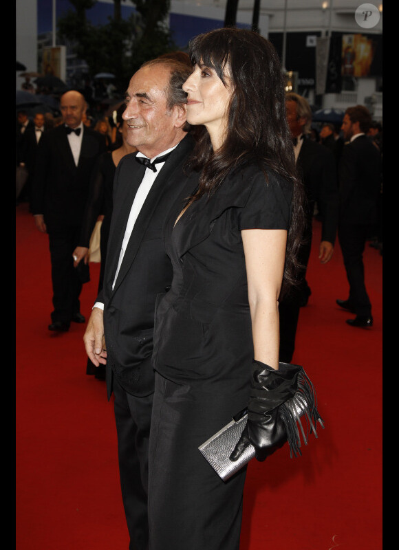 Richard Bohringer et sa fille Romane lors de la cérémonie de clôture, le 27 mai 2012 au Festival de Cannes.