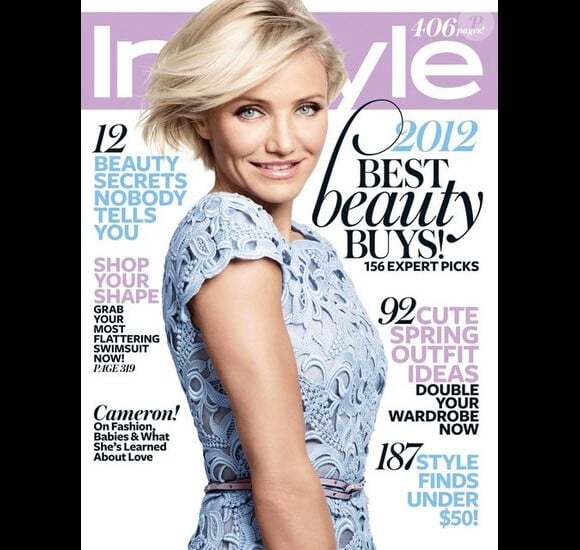 Cameron Diaz dans le magazine In Style anglais (juin 2012).