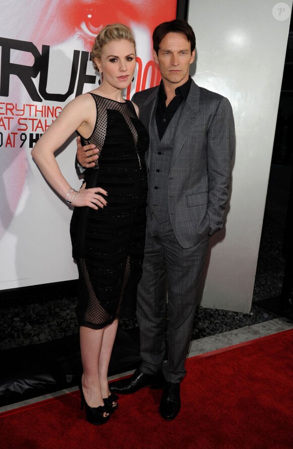 Anna Paquin et Stephen Moyer à l'avant-première de la saison 5 de la série True Blood, à Los Angeles, le 30 mai 2012.