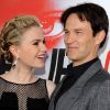 Anna Paquin et Stephen Moyer à l'avant-première de la saison 5 de la série True Blood, à Los Angeles, le 30 mai 2012.