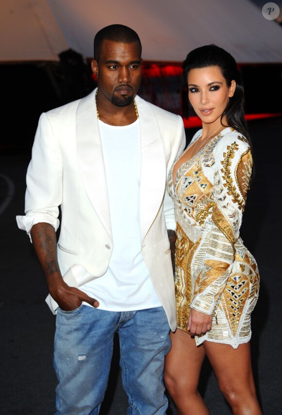 Kim Kardashian et Kanye West au festival de Cannes, le 23 mai 2012.