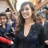 Bérénice Marlohe crée l'événement à Venise en inaugurant la nouvelle boutique Omega. Le 30 mai 2012.
