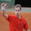 Richard Gasquet soulagé lors de son match face à Grigor Dimitrov le 31 mai 2012 à Roland-Garros
