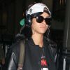 Rihanna, de retour à Los Angeles après un bref passage à New York. Le 3 juin 2012.
