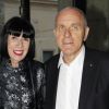 Chantal Thomas et son mari pour le 40e anniversaire de la Royal Oak de la marque Audemars Piguet, au Palais de Tokyo à Paris, le 5 juin 2012.