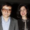 Bertrand Burgalat et son épouse Vanessa Seward pour le 40e anniversaire de la Royal Oak de la marque Audemars Piguet, au Palais de Tokyo à Paris, le 5 juin 2012.