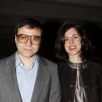 Bertrand Burgalat et son épouse Vanessa Seward pour le 40e anniversaire de la Royal Oak de la marque Audemars Piguet, au Palais de Tokyo à Paris, le 5 juin 2012.