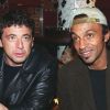 Patrick Bruel et Manu Katché à Paris, novembre 2001.