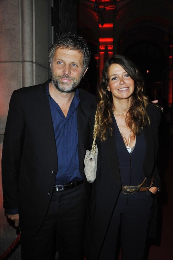 Stéphane Guillon et sa femme Muriel Cousin en août 2011 à Paris