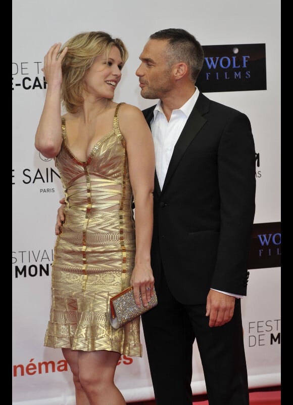 Lorie et Philippe Bas, plus amoureux que jamais, lors de la soirée d'inauguration du 52e Festival de Monte Carlo, le 10 juin 2012