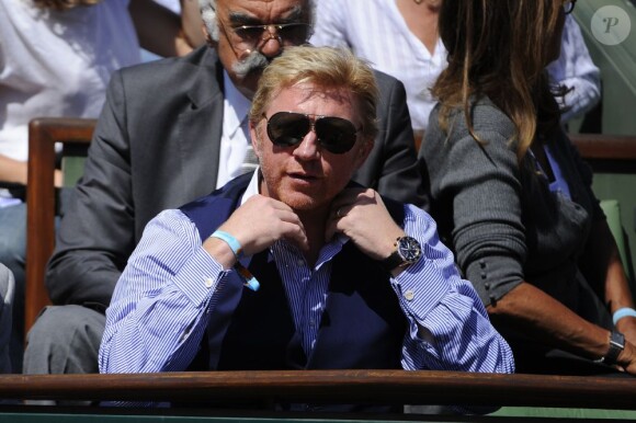 Boris Becker à Roland-Garros le 8 juin 2012