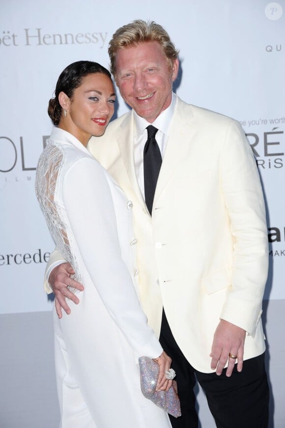 Boris Becker et sa femme Lilly au gala de l'amfAR le 24 mai 2012