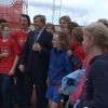 Le prince Willem-Alexander des Pays-Bas au stade olympique d'Amsterdam le 8 juin 2012 pour les finales du championnat scolaire School Mission Olympic.