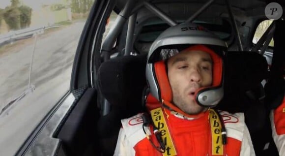 Mathieu Valbuena découvre les joies d'être copilote au côté de Philippe Bugalski dans une Citroën DS3 WRC avant l'Euro