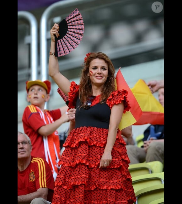 Le spectacle était dans les tribunes lors du match entre l'Espagne et la Croatie le 18 juin 2012 à la Gdansk Arena dans le cadre de l'Euro en Pologne