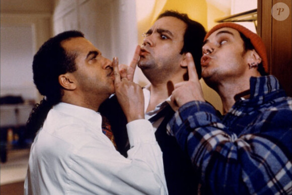 Didier Bourdon, Pascal Légitimus et Bernard Campan dans Les Trois frères (1995).