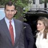 Le couple princier Felipe et Letizia d'Espagne à New York, le 20 juin 2012.