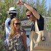 Rafael van der Vaart et sa femme Sylvie profitent du soleil de Saint-Tropez le 23 juin 2012