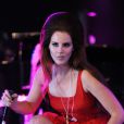 Lana Del Rey chante lors du Festival BBC Radio 1 Hackney Weekend à Victoria Park à Londres le 24 juin 2012
