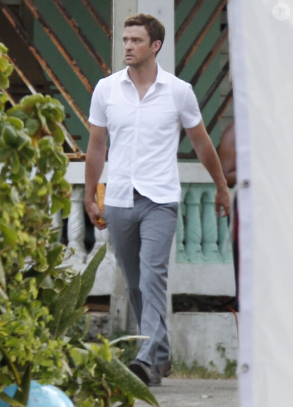 Justin Timberlake sur le tournage de Runner, Runner, à Puerto Rico le 25 juin 2012
