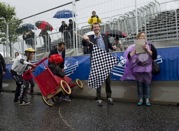 Survolté, le prince Joachim de Danemark n'a pas manqué d'animer la Classic Race 2012 à Aarhus, le 22 juin.