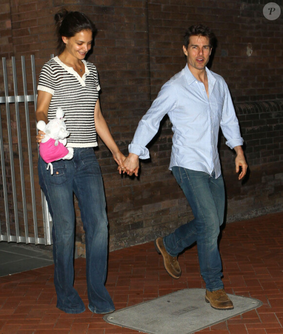 Katie Holmes et Tom Cruise lors de leur dernière sortie en public en avril 2012 : heureux et souriants