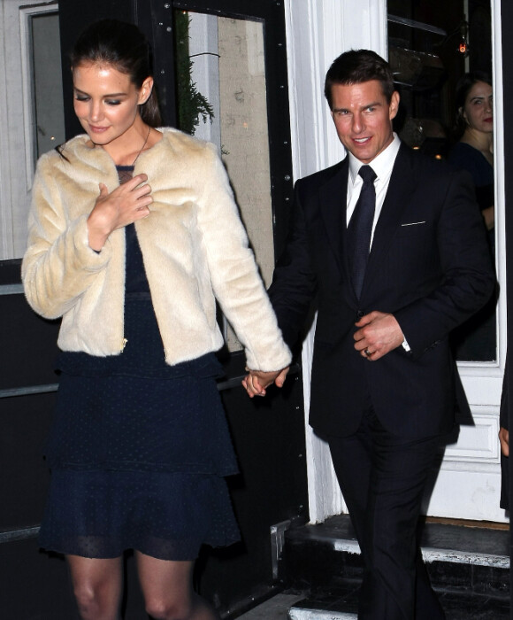 Katie Holmes et Tom Cruise en décembre 2011 à New York