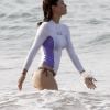Jessica Biel se jette dans les eaux mouvementées de Porto Rico en attendant son Justin Timberlake en tournage. Juin 2012