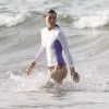 Jessica Biel se jette dans les eaux mouvementées de Porto Rico en attendant son Justin Timberlake en tournage. Juin 2012