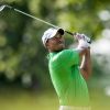 Tiger Woods le 30 juin 2012 lors du AT&T National à Bethesda avant de décrocher son 74e titre sur le circuit PGA