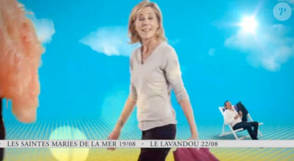 Claire Chazal dans la bande-annonce de la Tournée des plages des animateurs de TF1