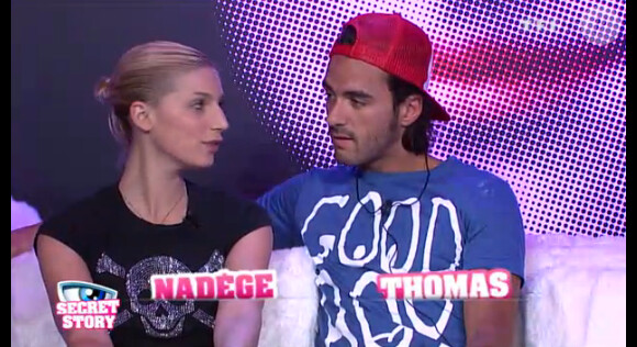 Nadège et Thomas dans la quotidienne de Secret Story 6 le mardi 3 juillet 2012 sur TF1