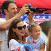 Jennifer Garner et Ben Affleck emmènent leurs filles célébrer la journée nationale des États-Unis, le 4 juillet 2012 à Los Angeles - Toute la famille est réunie