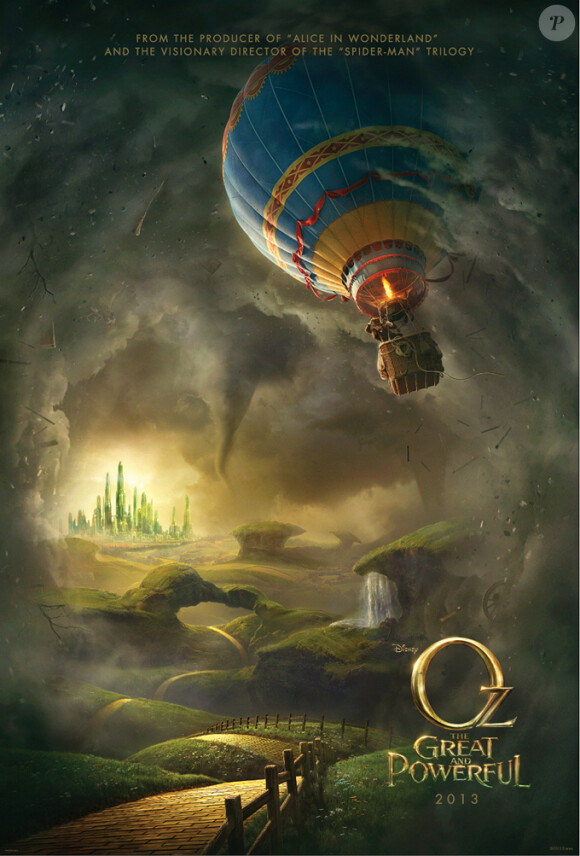 Première affiche du très attendu Oz, The Great and Powerful de Sam Raimi. Avec James Franco, Mila Kunis, Michelle Williams et Rachel Weisz.