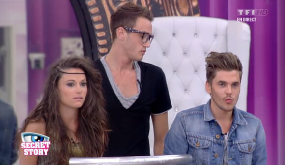 Capucine, Julien et Yoann dans l'hebdo de Secret Story 6 le vendredi 6 juillet 2012 sur TF1