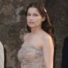 Laetitia Casta arrive à la présentation de la collection Alta Moda par Dolce & Gabbana. Taormina, le 9 juillet 2012.