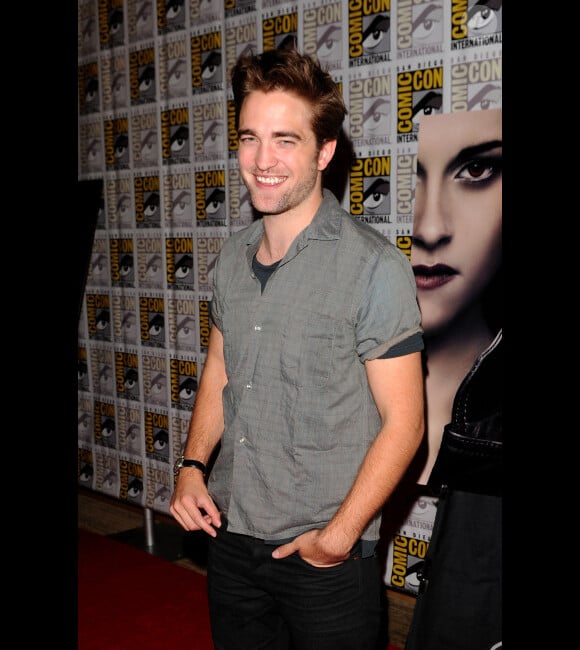 Robert Pattinson lors de la présentation durant le Comic-Con à San Diego de Twilight - chapitre 5 : Révélation (2ème partie) le 12 juillet 2012