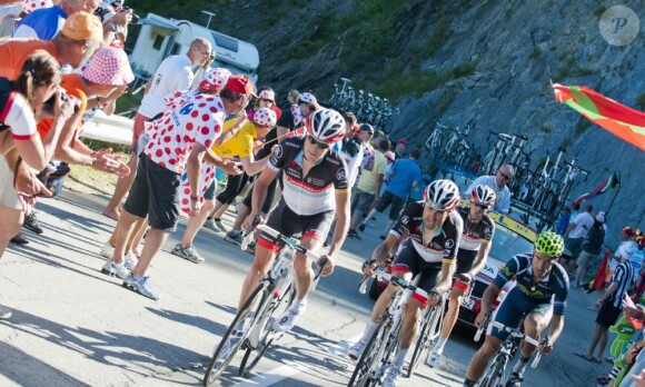 Pierre Rolland s'est imposé le 12 juillet 2012 lors de la onzième étape du Tour de France 2012 entre Albertville et La Touissuire-Les Sybelles