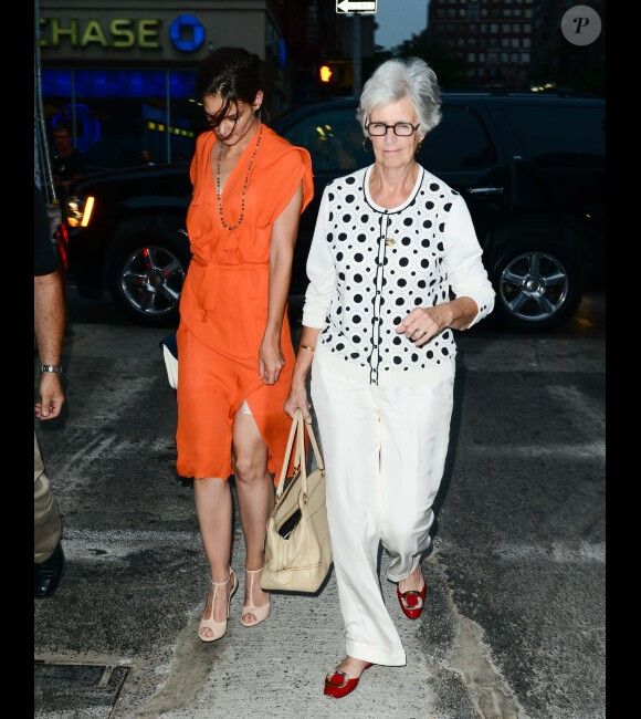 Katie Holmes et sa maman Kathleen sont allées prendre un café, à New York, le 13 juillet 2012