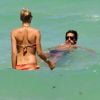 Sami Khedira et sa chérie Lena Gercke en vacances à Miami le 13 juillet 2012