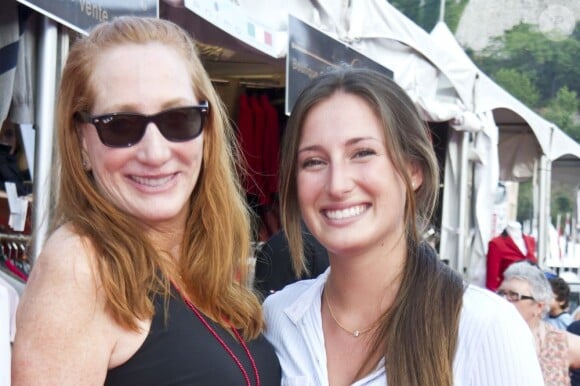 Patti Scialfa et Jessica Springsteen, épouse et fille du Boss Bruce Springsteen, à Monaco le 29 juin 2012