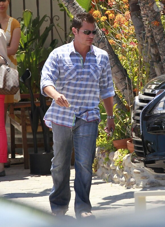 Nick Lachey dans le quartier Malibu, à Los Angeles, le 15 juillet 2012.