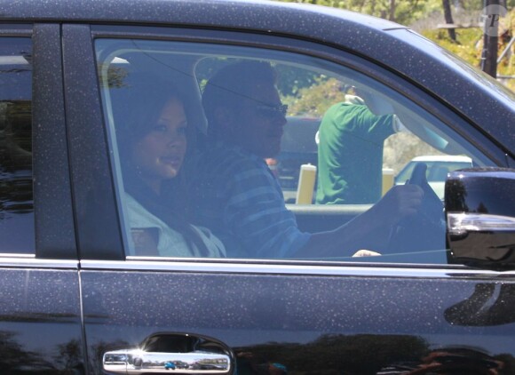 Nick Lachey et Vanessa Minnillo après leur déjeuner dans le quartier Malibu, à Los Angeles, le 15 juillet 2012.