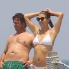Kate Walsh et son compagnon Chris Case, au Mexique, le 19 juillet 2012.