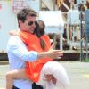 Retrouvailles entre Tom Cruise et sa fille Suri, à New York, le 20 juillet 2012.