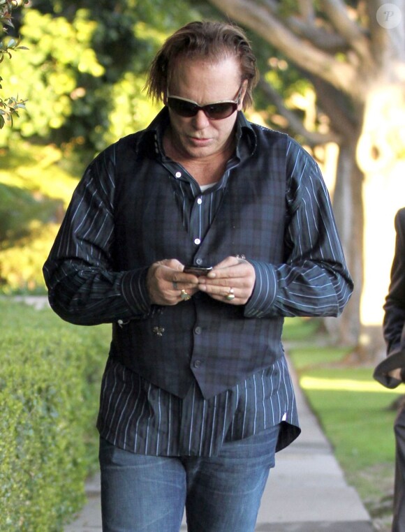 Mickey Rourke à Los Angeles, le 13 janvier 2012.