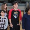Blanket, Paris et Prince Michael Jackson avec leur grand-mère Katherine et leur oncle Jermaine, à Los Angeles, le 26 janvier 2012.